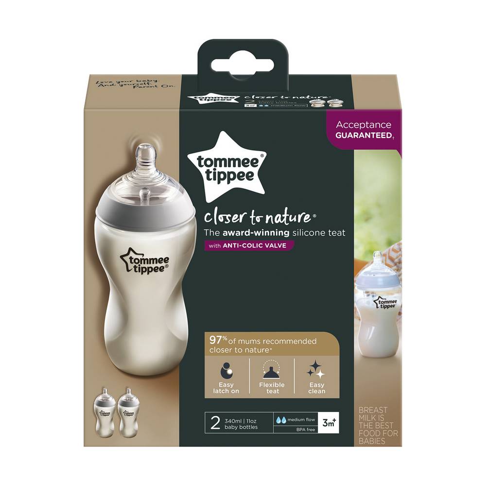 Tommee Tippee Closer to Nature Baby Bottle 340ml - Tommee Tippee Store