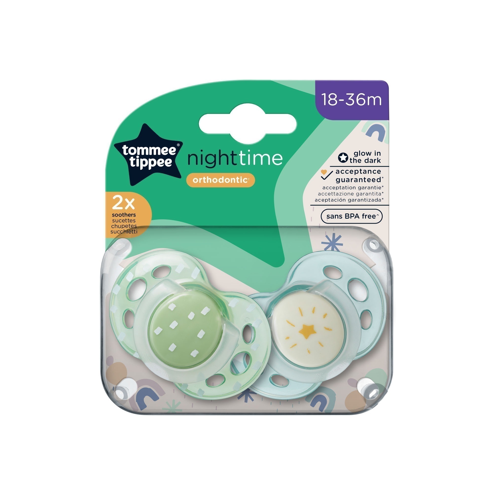 Chupete Nightime Tommee Tippee 0-6m/6-18m/18-36m Surtido